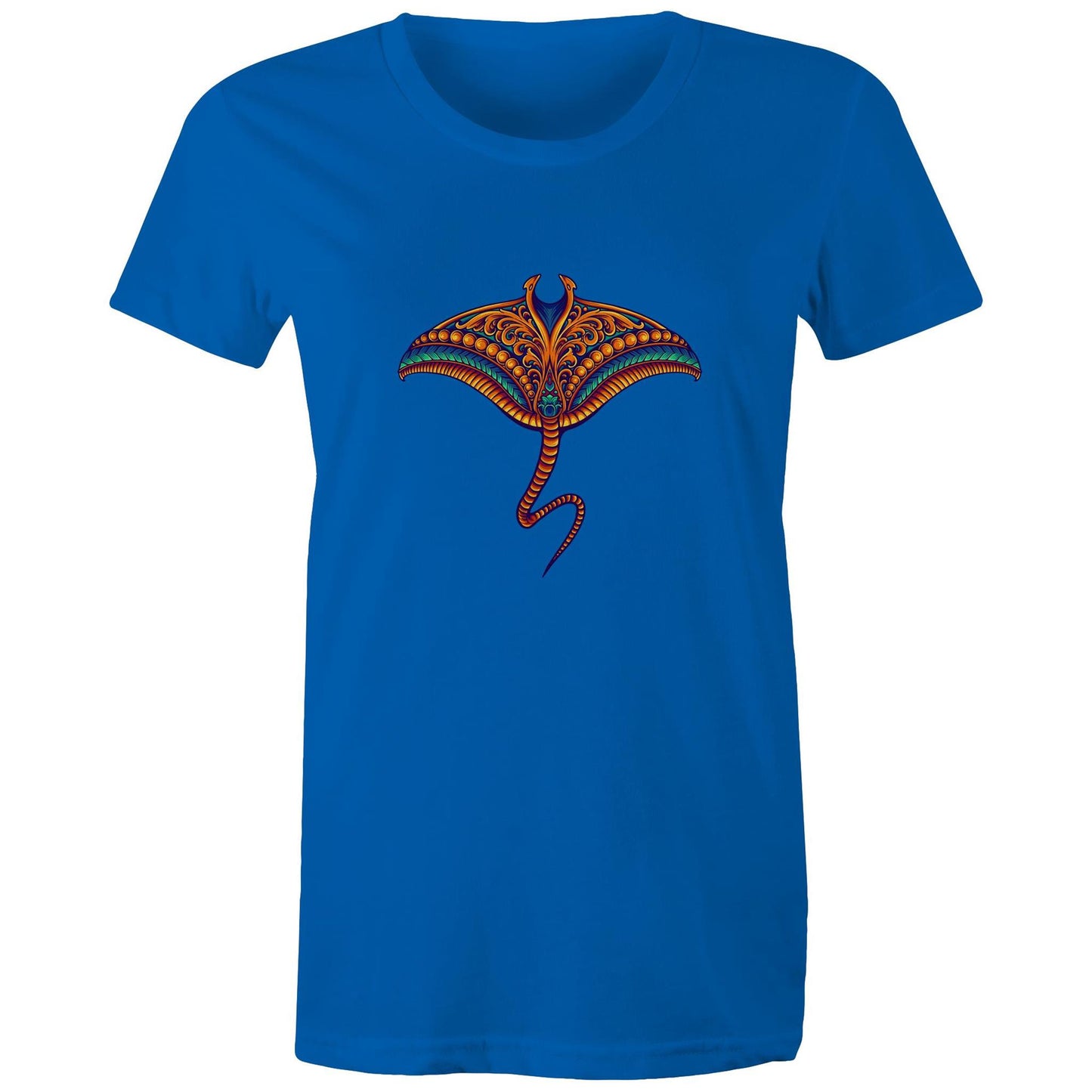 Women's Earthfolk T shirt - Sting ray - The Crescent Moon