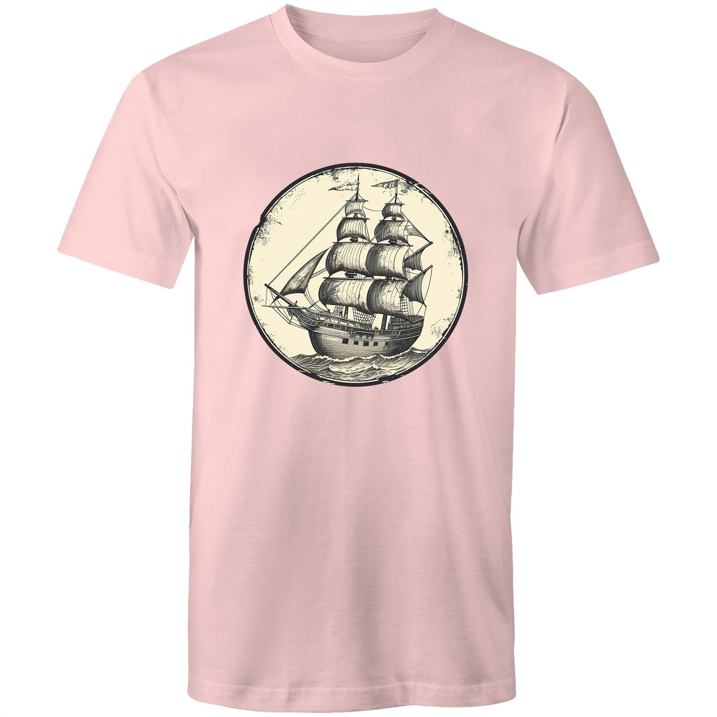 Men's Earthfolk T shirt - On the high Sea's - The Crescent Moon