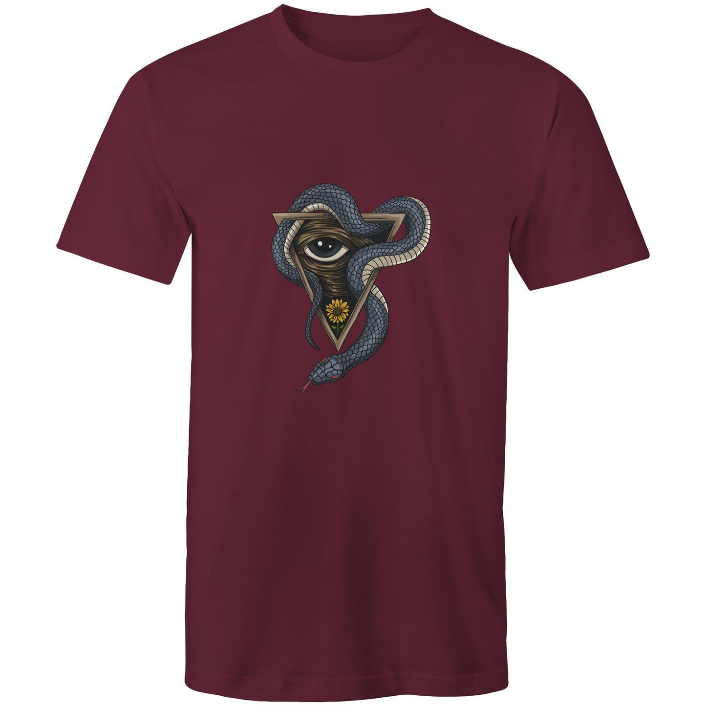 Men's Earthfolk T shirt - Serpents Vision - The Crescent Moon