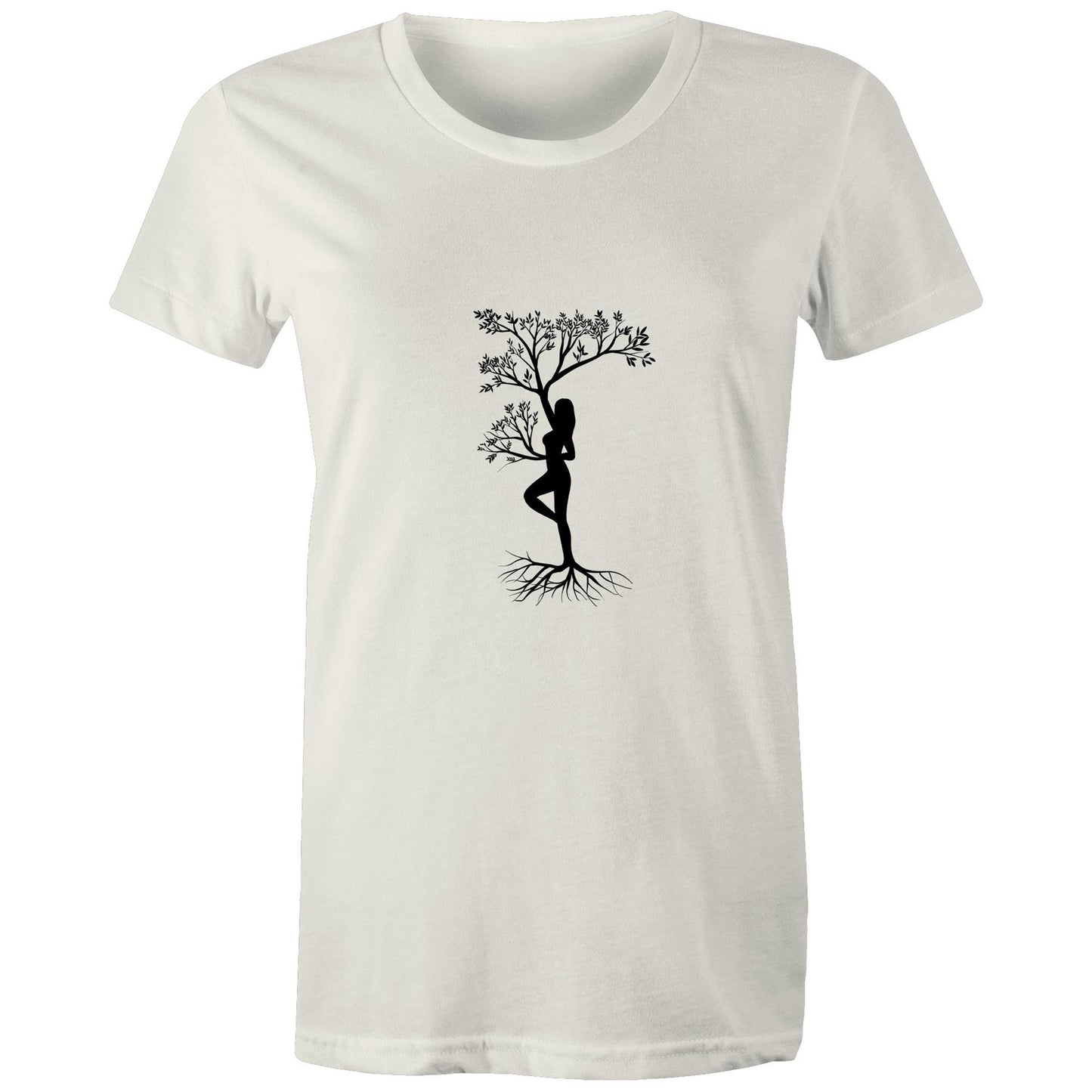 Women's Organic Earthfolk T shirt - Connected - The Crescent Moon