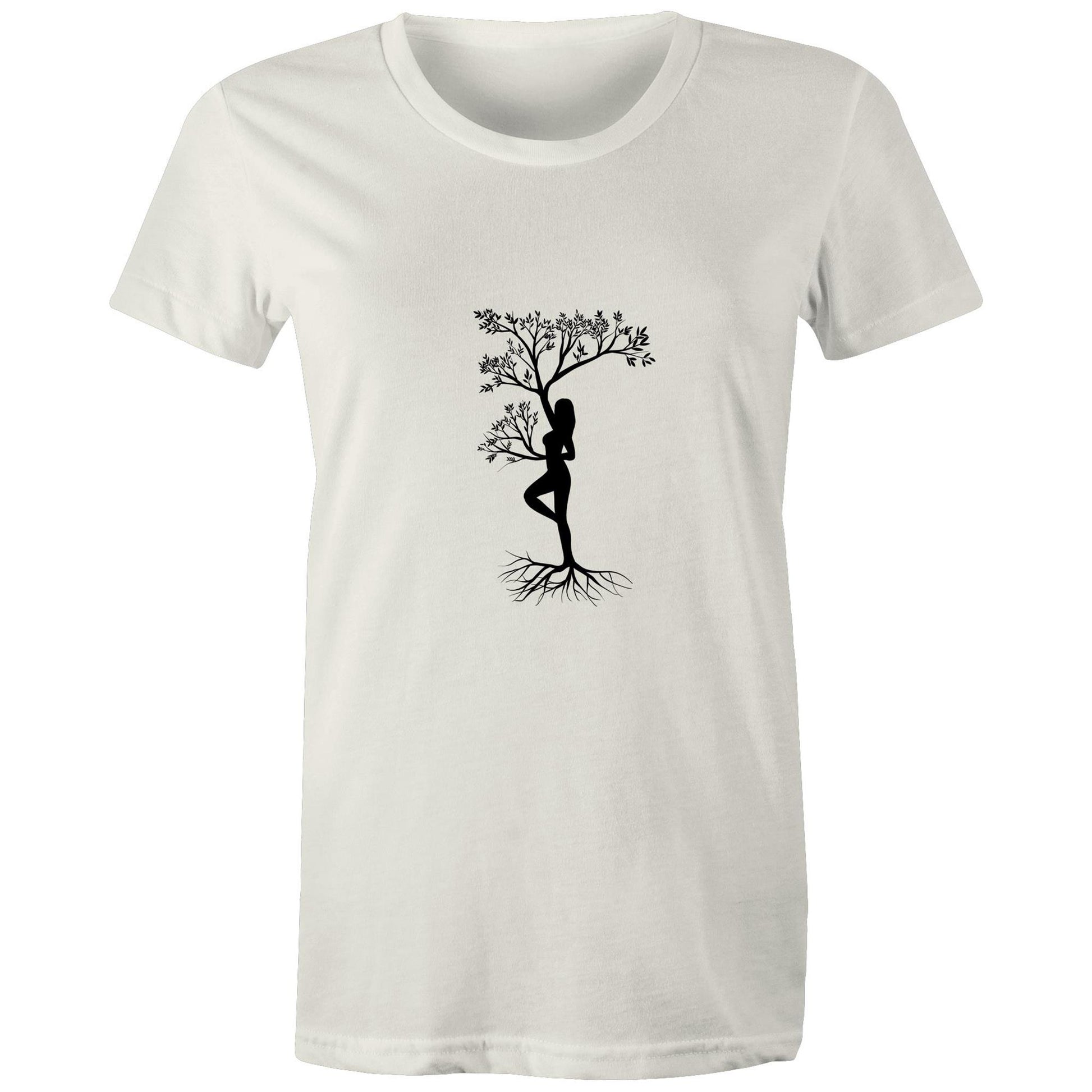 Women's Organic Earthfolk T shirt - Connected - The Crescent Moon