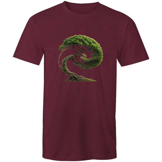 Men's Earthfolk T shirt - Swept in Motion - The Crescent Moon