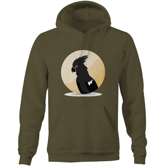 Unisex Earthfolk Hoodie - Black Cockatoo - The Crescent Moon