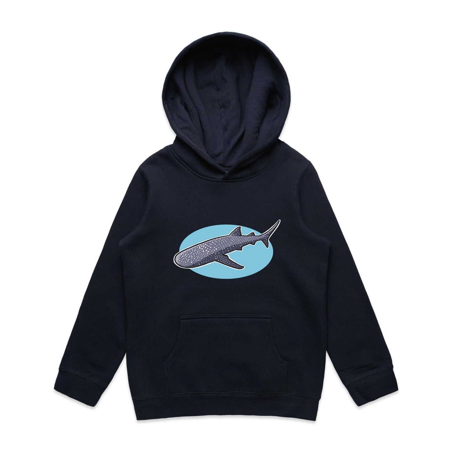 Kid's Earthfolk Hoodie - Cruising Whale Shark - The Crescent Moon