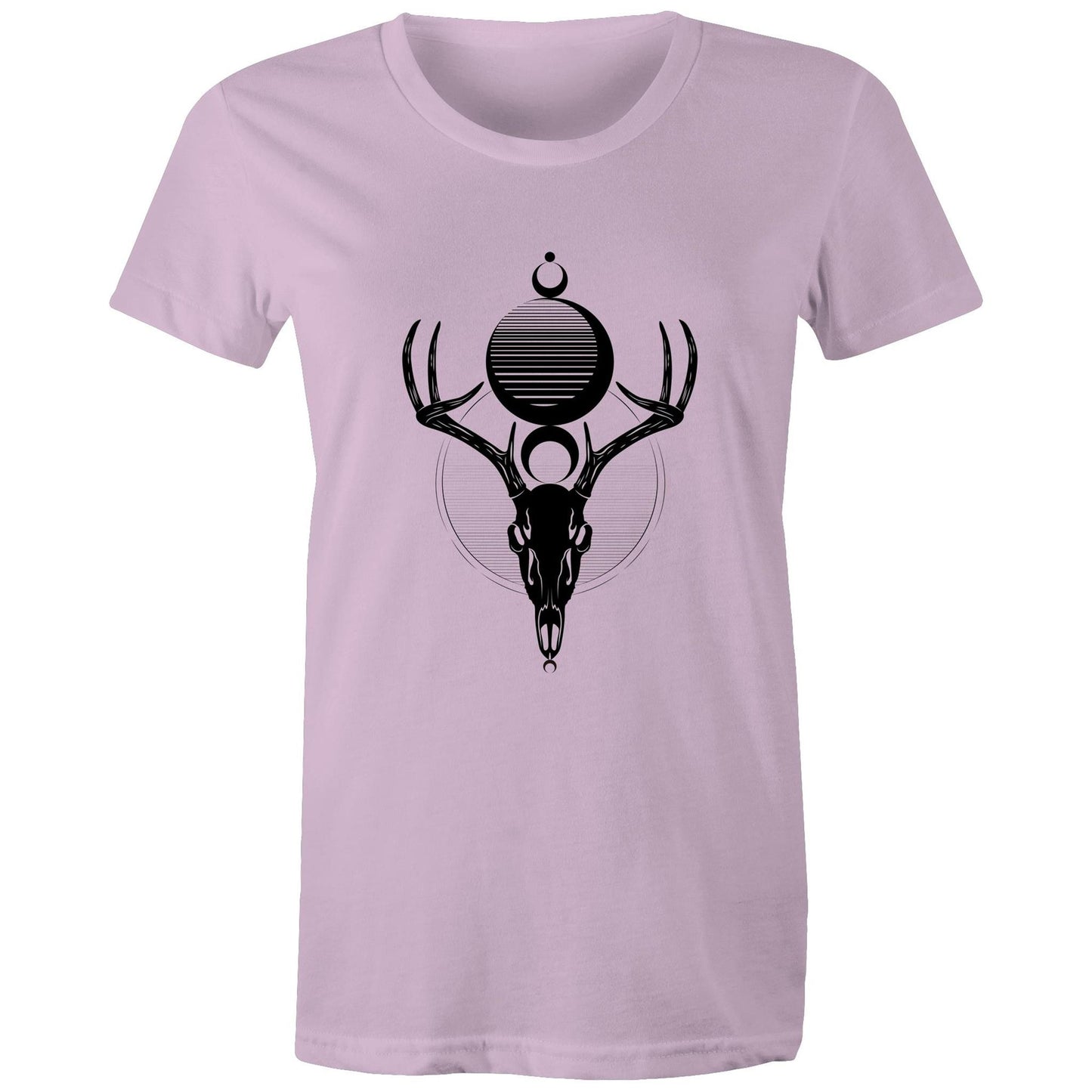 Women' Earthfolk T-shirt - Skullmoon - The Crescent Moon