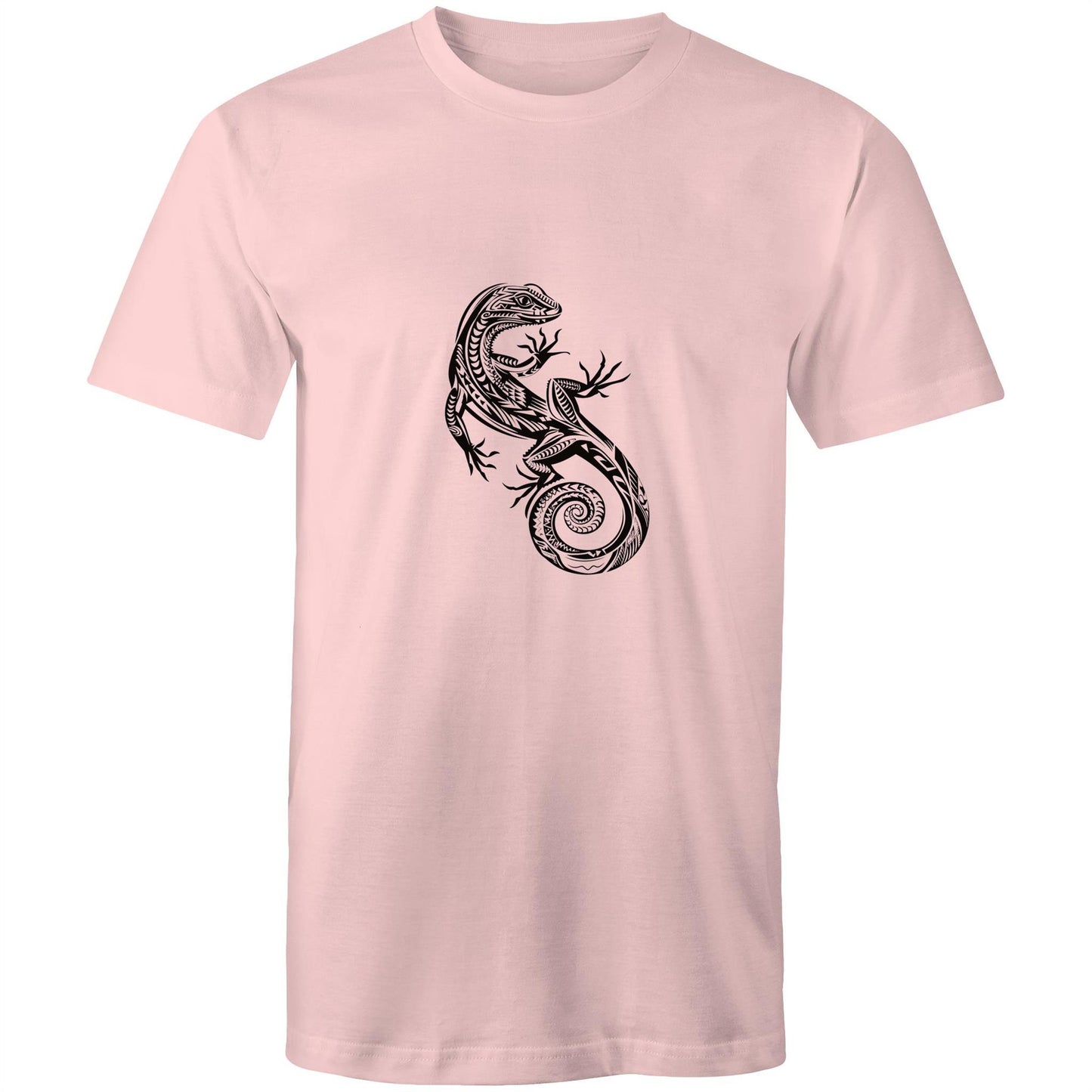 Men's Earthfolk T shirt - Totem Gecko - The Crescent Moon