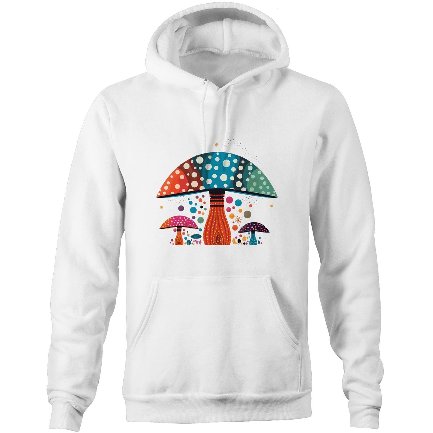 Unisex Earthfolk Hoodie - Zingy Mushrooms - The Crescent Moon