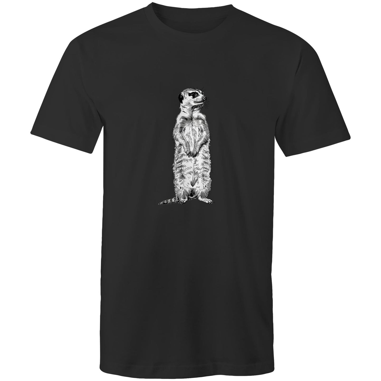 Mens Earthfolk T shirt - Meerkat - The Crescent Moon
