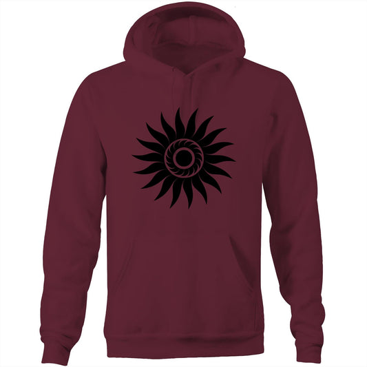 Men's Earthfolk Hoodie - Black Hole Sun - The Crescent Moon