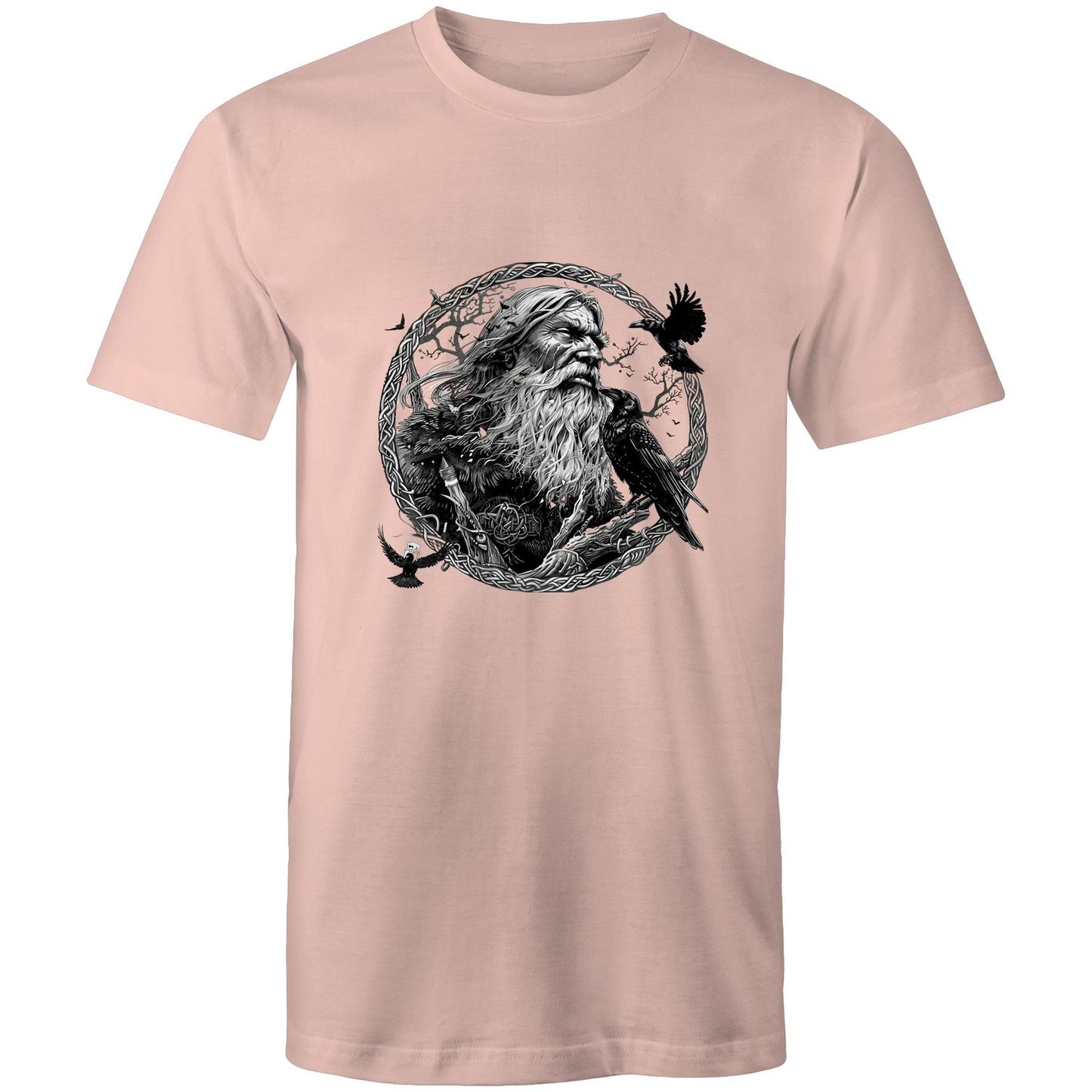 Earthfolk Printed T shirt - Mens Relaxed Fit - Odin - The Crescent Moon