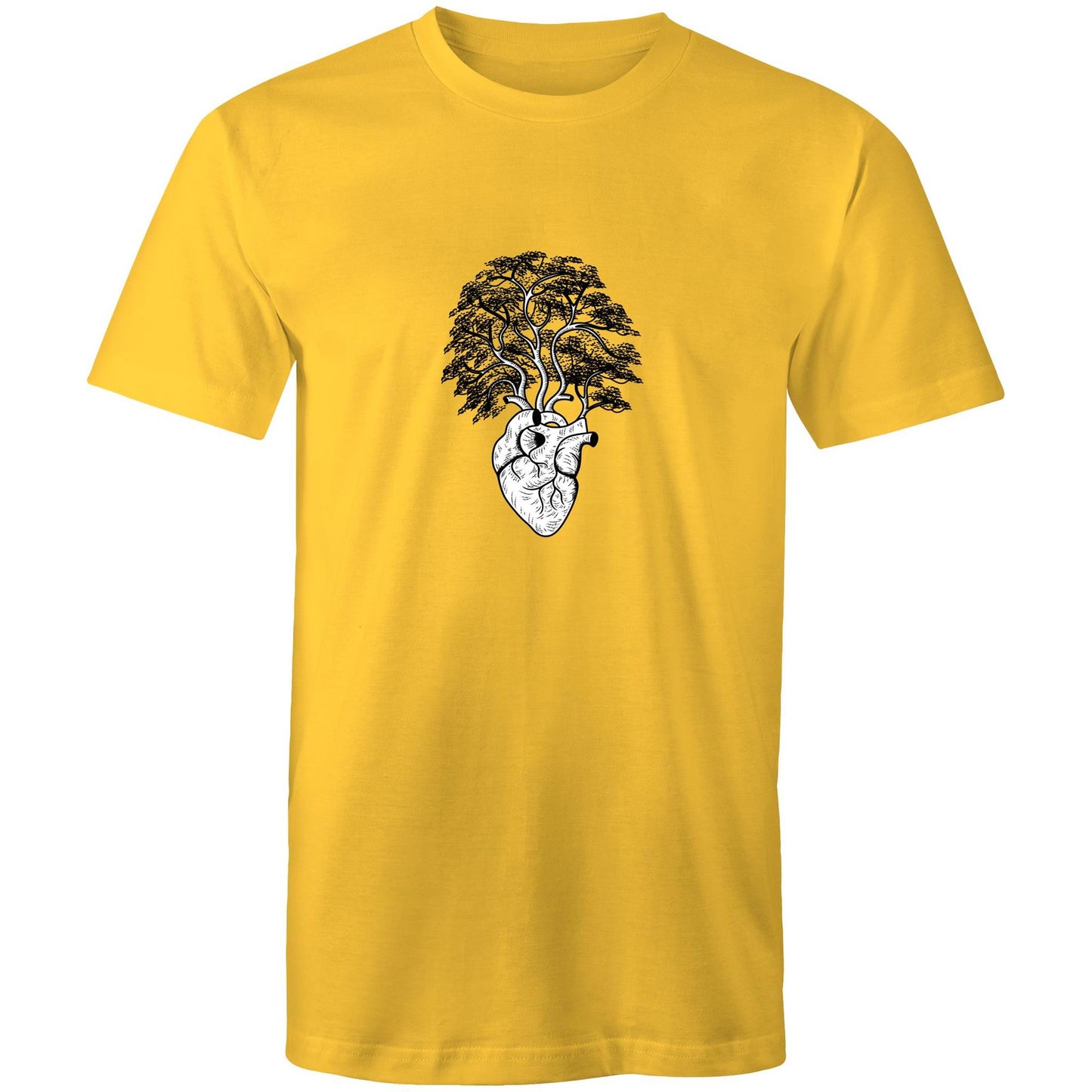 Earthfolk Printed T shirt - Mens Relaxed Fit - Grow a Heart