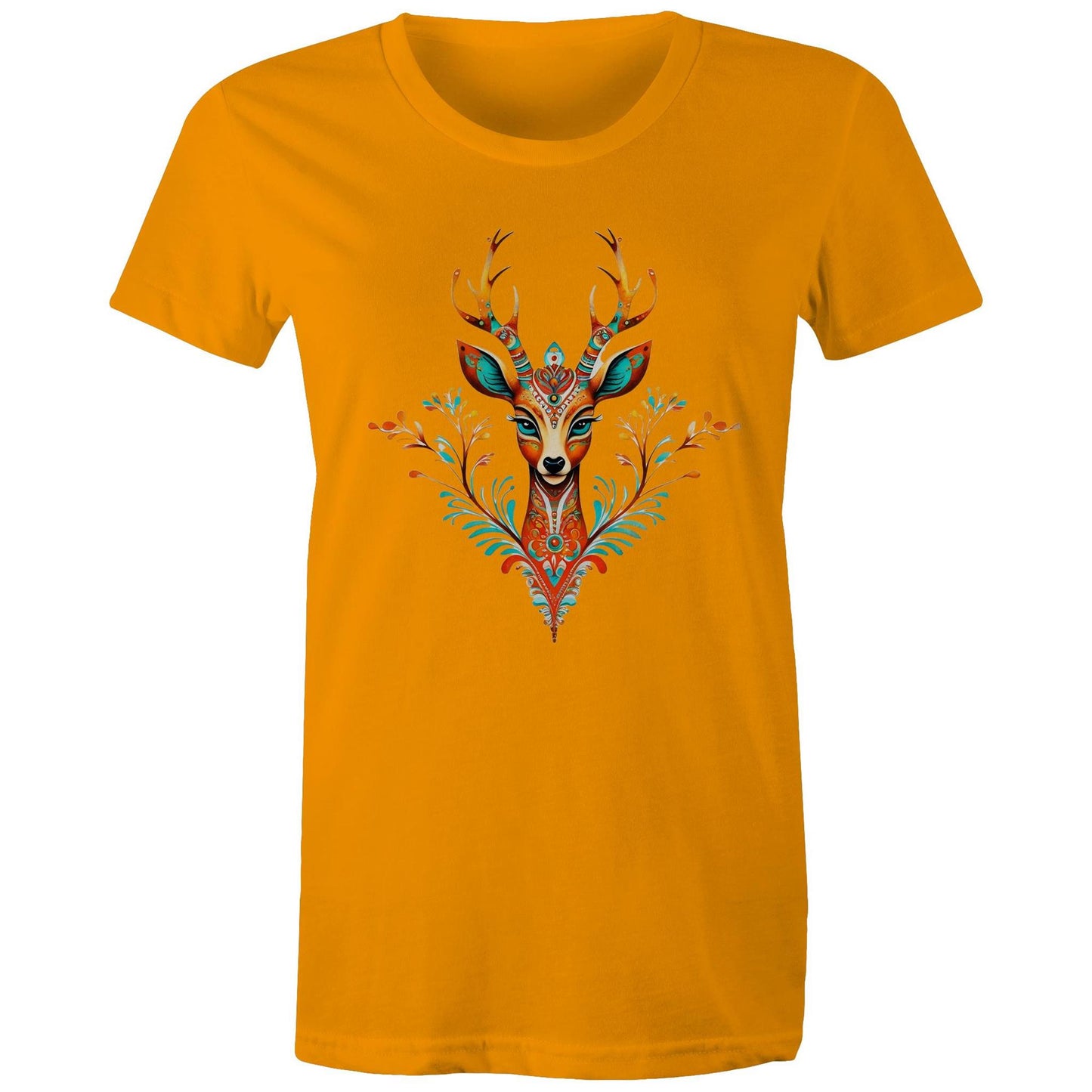 Women's Earthfolk T shirt - Spirit Animal - The Crescent Moon