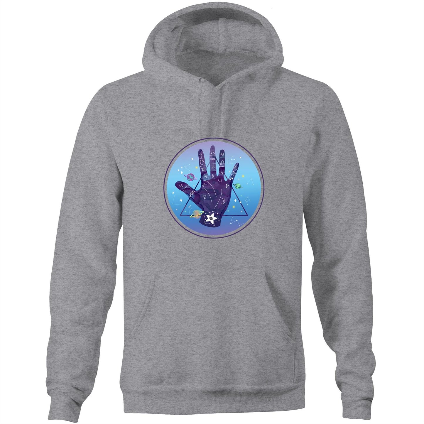 Unisex earthfolk Hoodie - Palmistry - The Crescent Moon