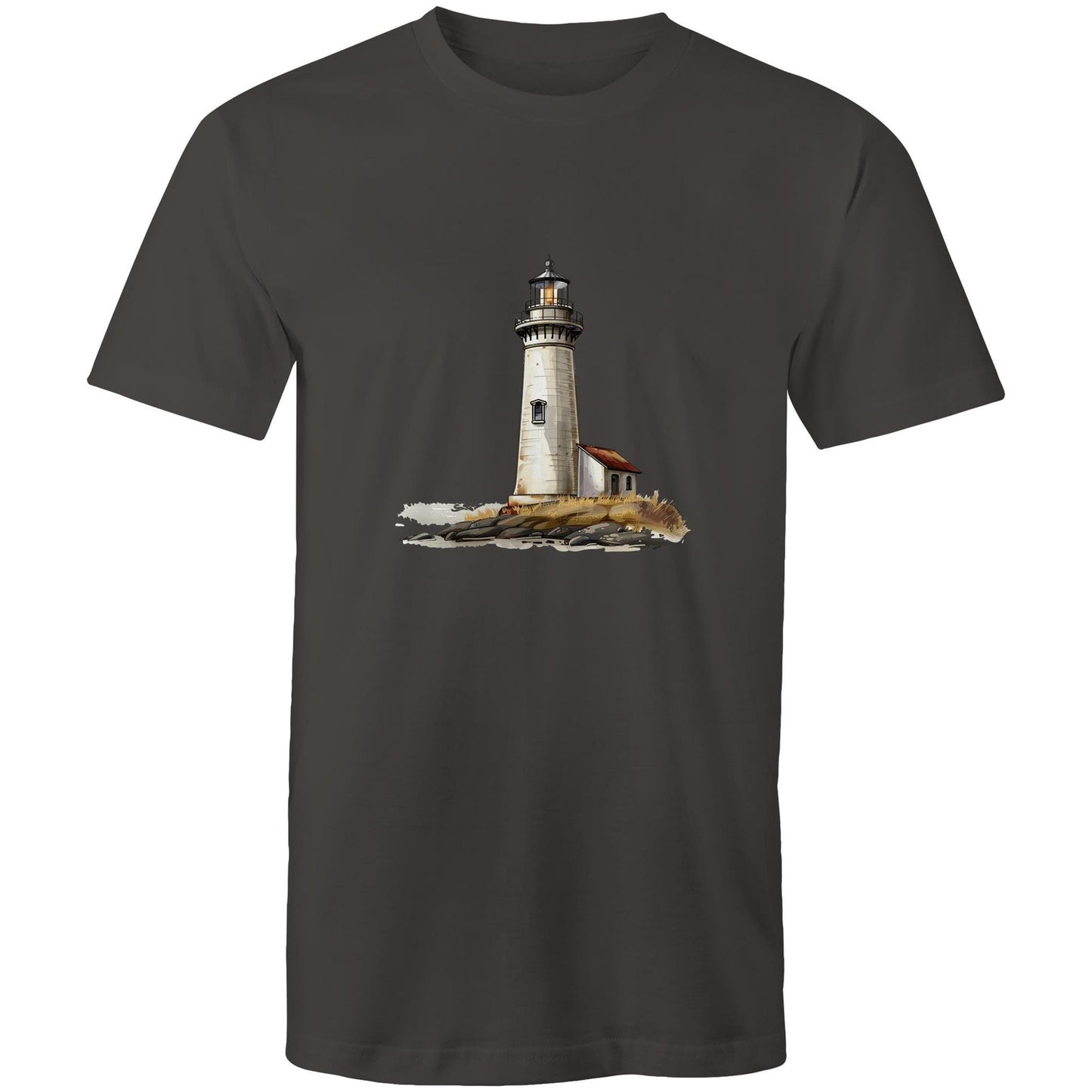 Men's Earthfolk T shirt - Lighthouse - The Crescent Moon