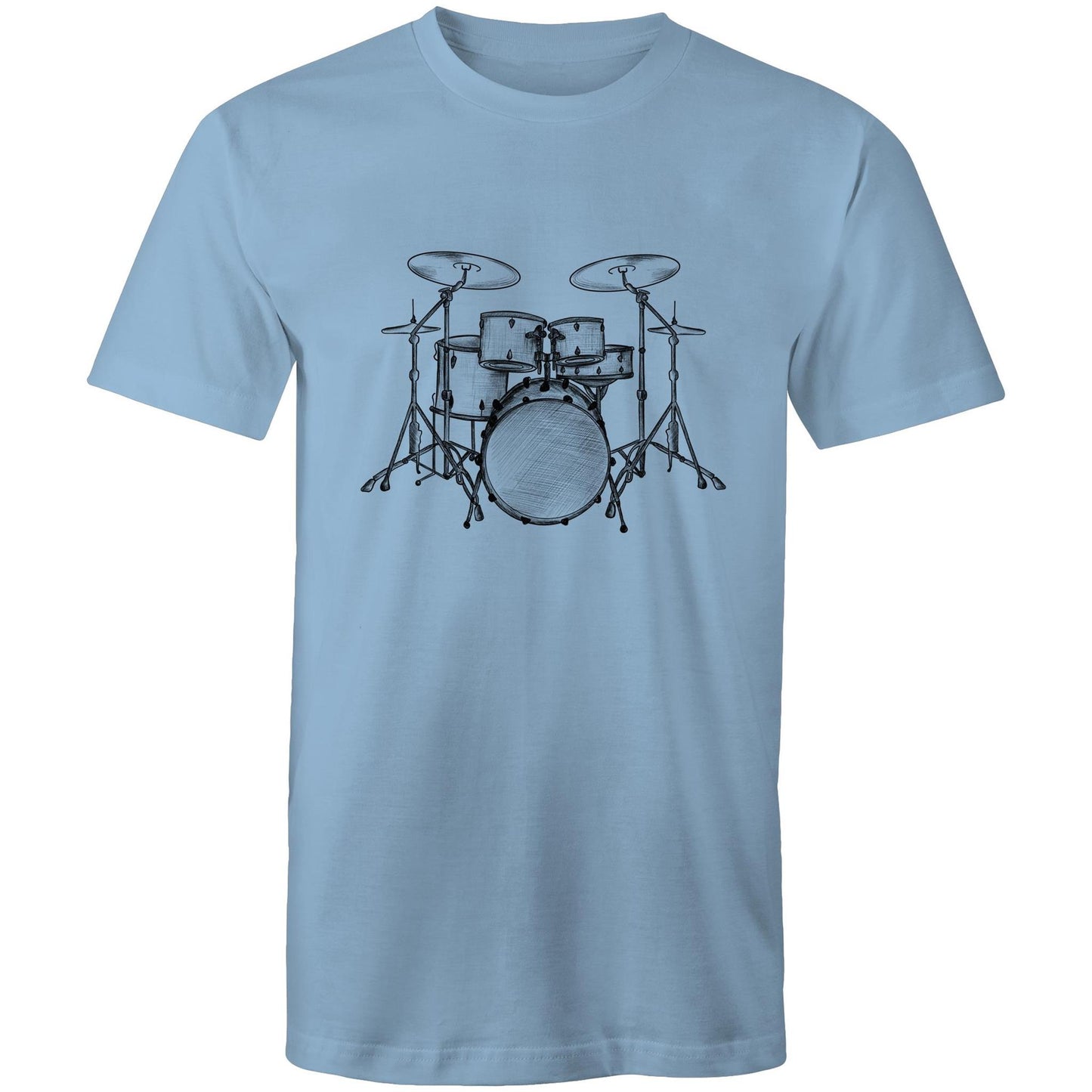 Men's Earthfolk T shirt - Vintage Drum Kit - The Crescent Moon