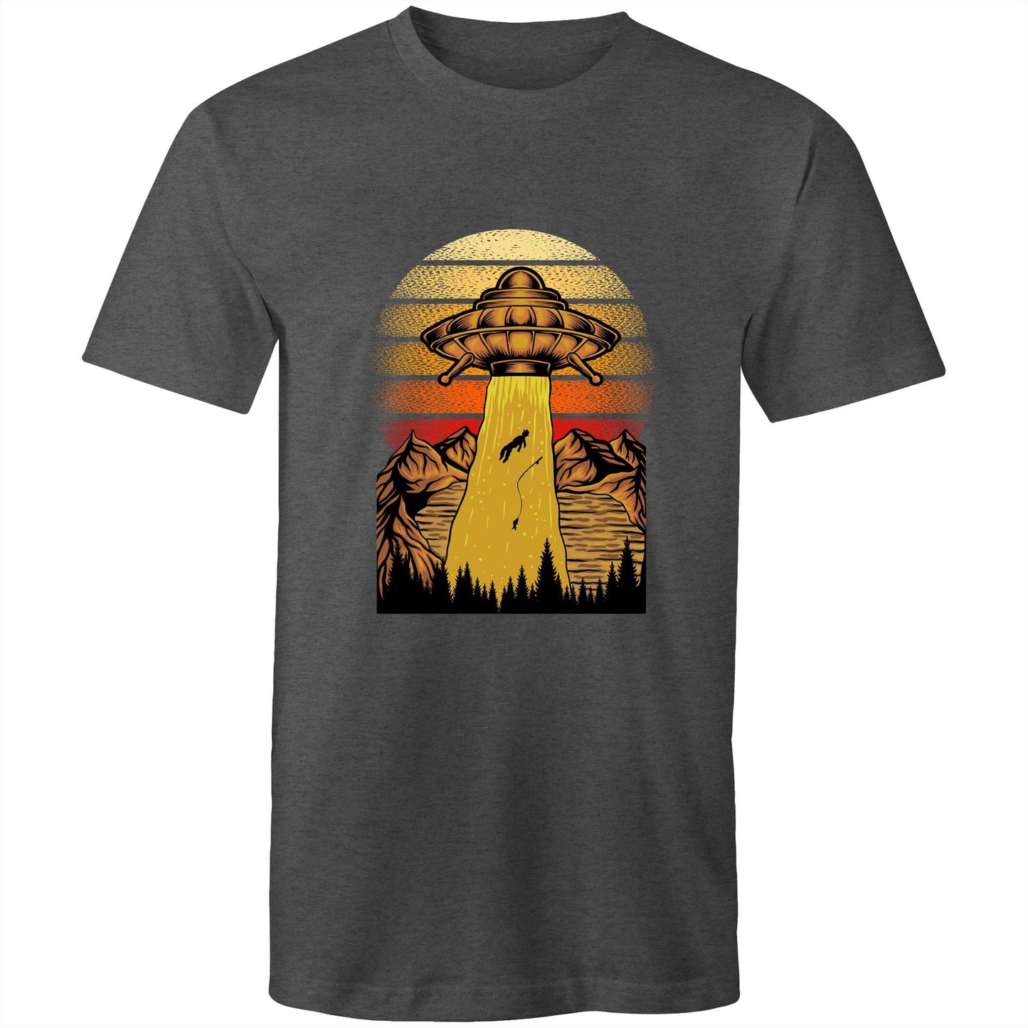 Men's Earthfolk T shirt - Beam Me Up - The Crescent Moon