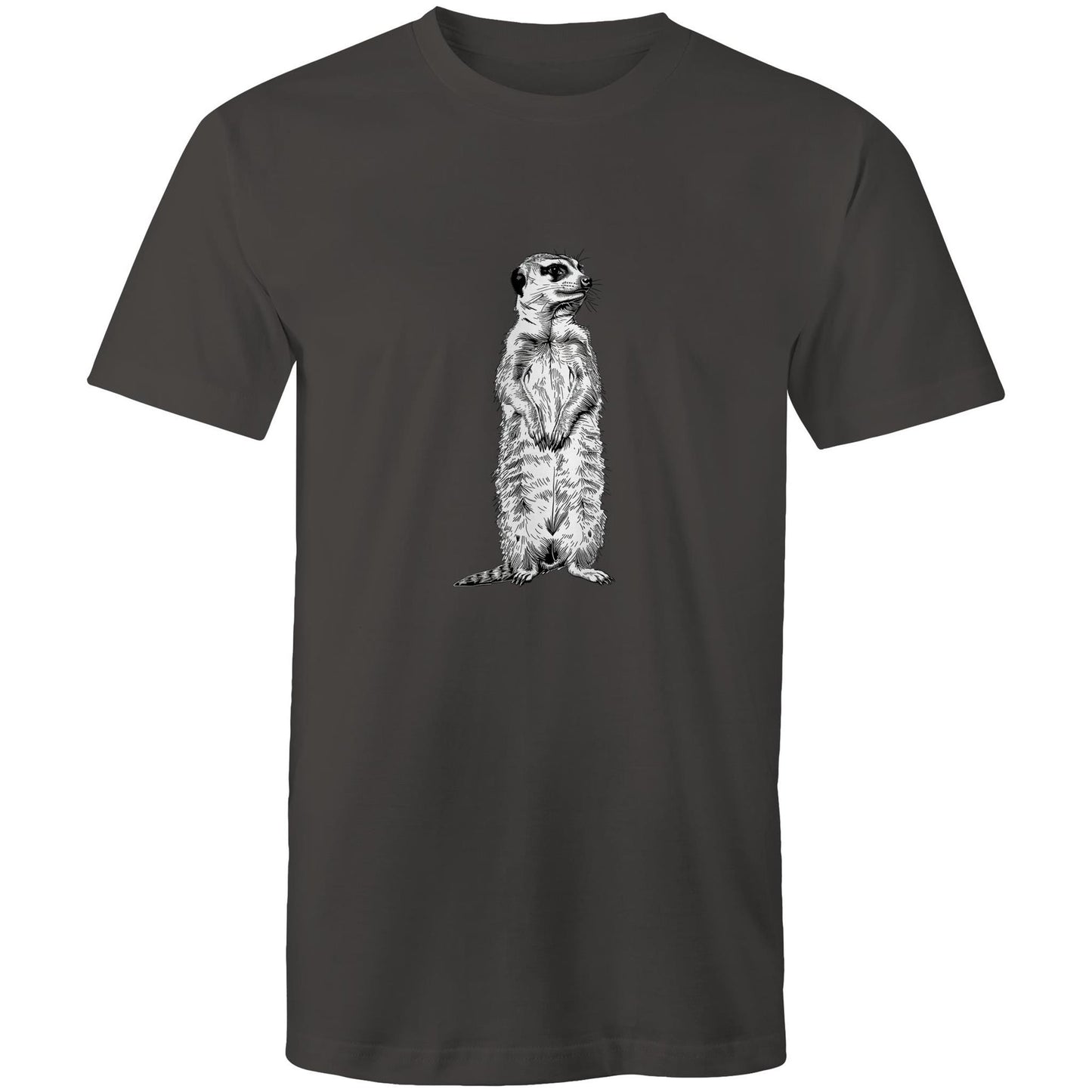 Mens Earthfolk T shirt - Meerkat - The Crescent Moon