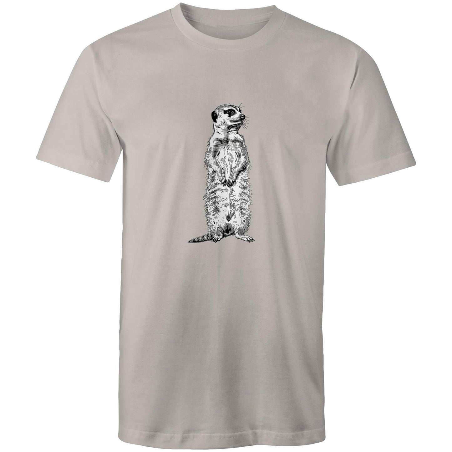 Mens Earthfolk T shirt - Meerkat - The Crescent Moon