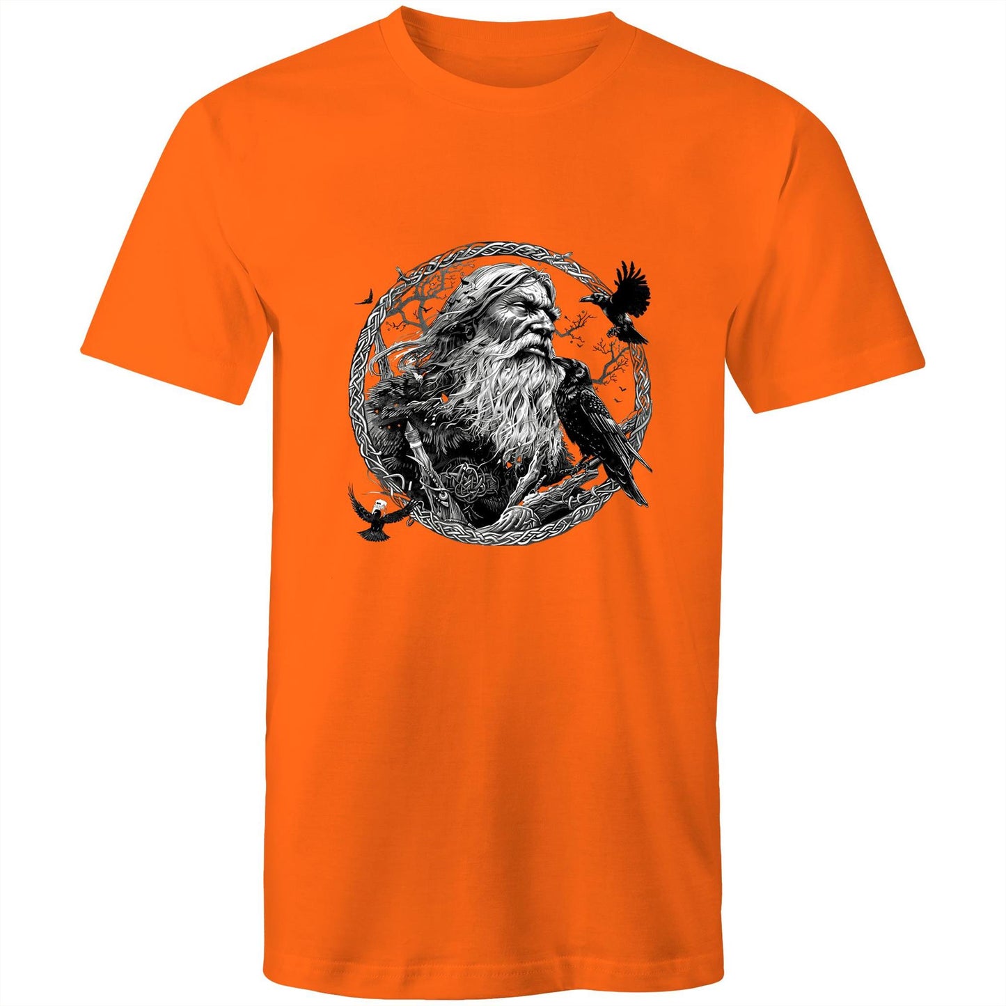 Earthfolk Printed T shirt - Mens Relaxed Fit - Odin - The Crescent Moon