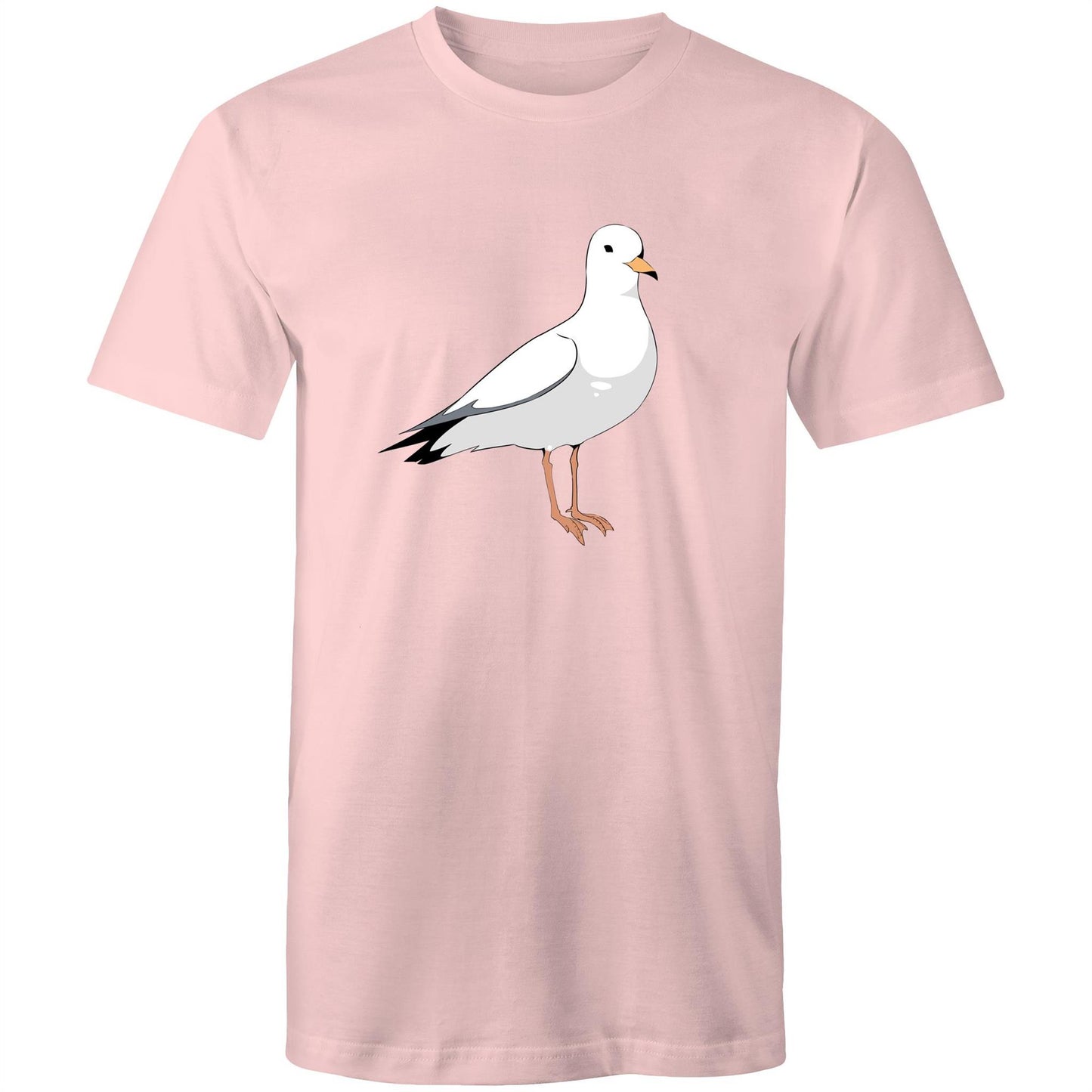 Earthfolk Printed T shirt - Mens Relaxed Fit - Steve the Seagull - The Crescent Moon
