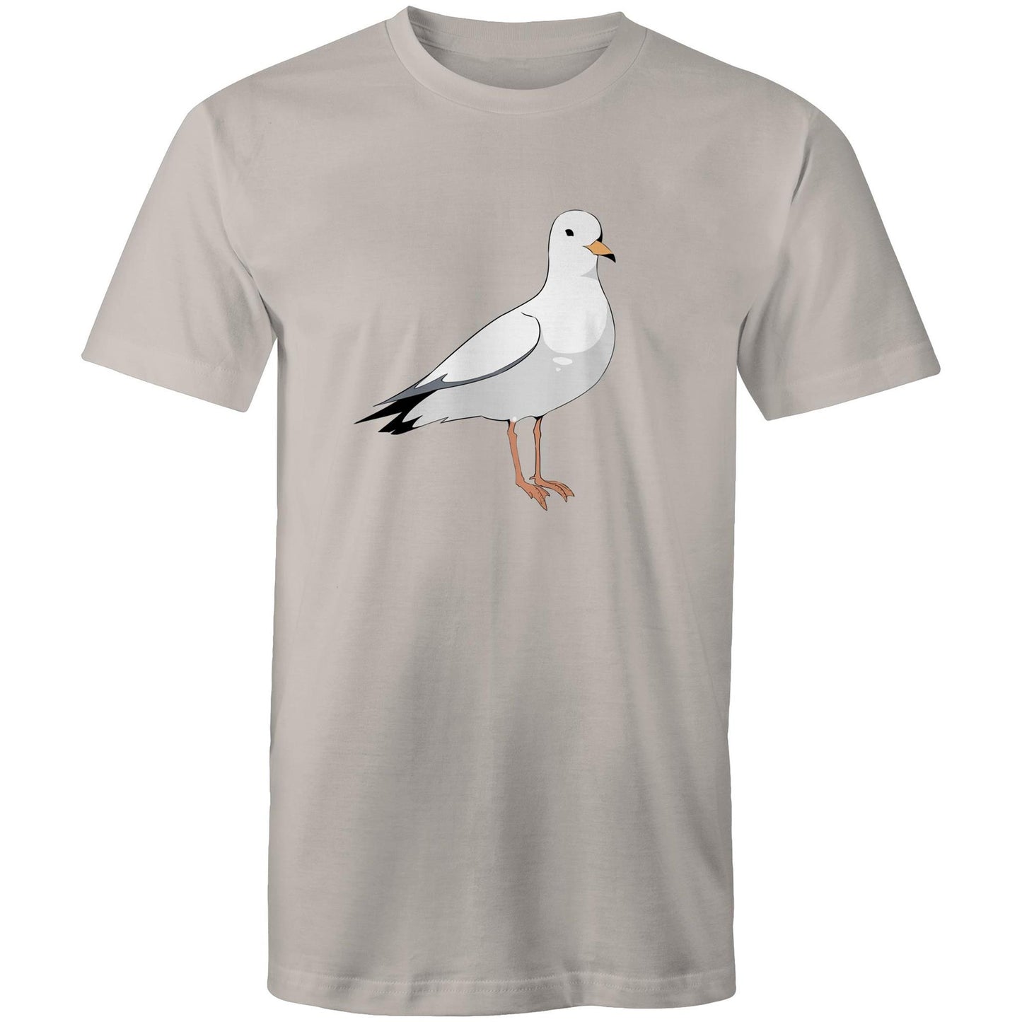 Earthfolk Printed T shirt - Mens Relaxed Fit - Steve the Seagull - The Crescent Moon