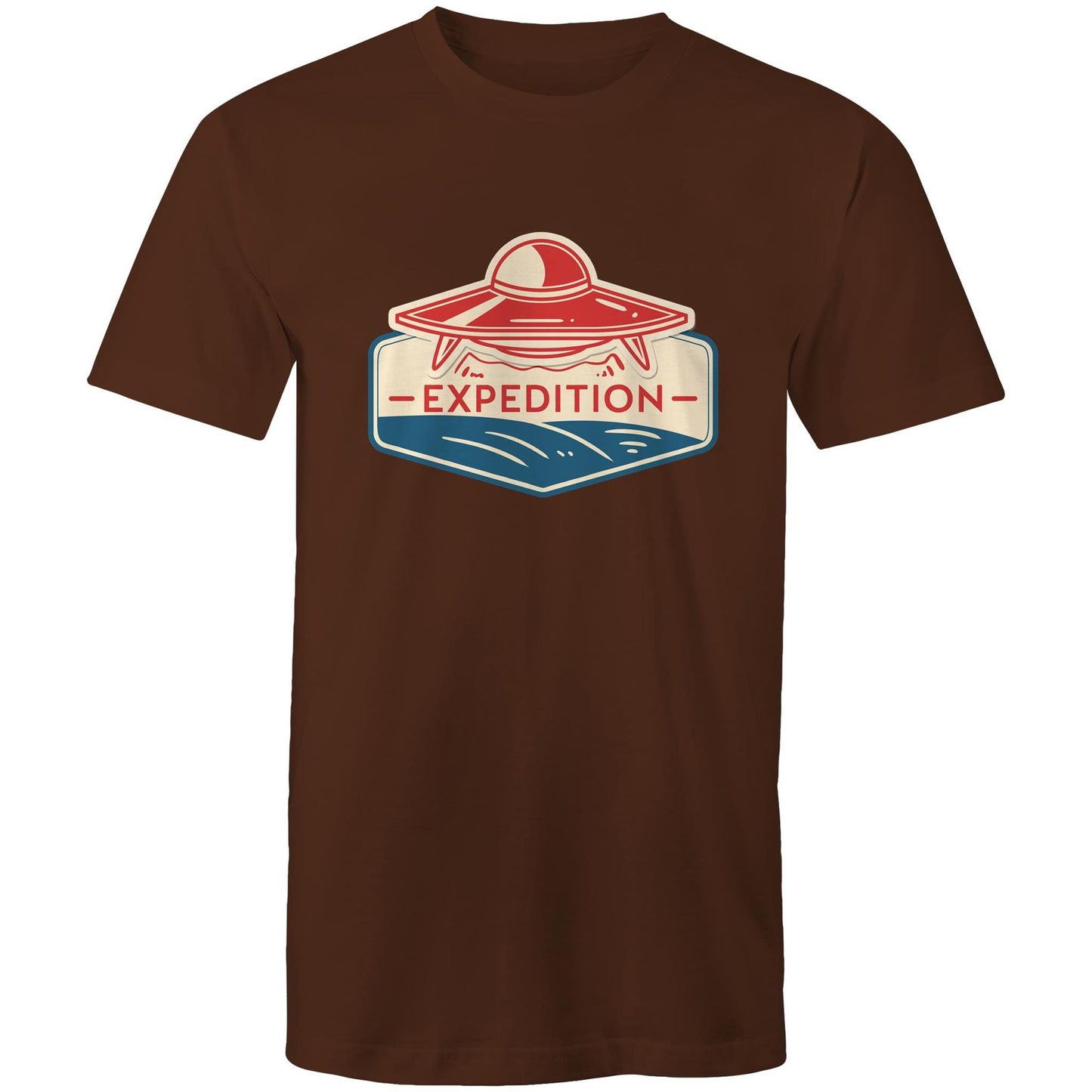 Men's Earthfolk T shirt - Alien Expedition - The Crescent Moon