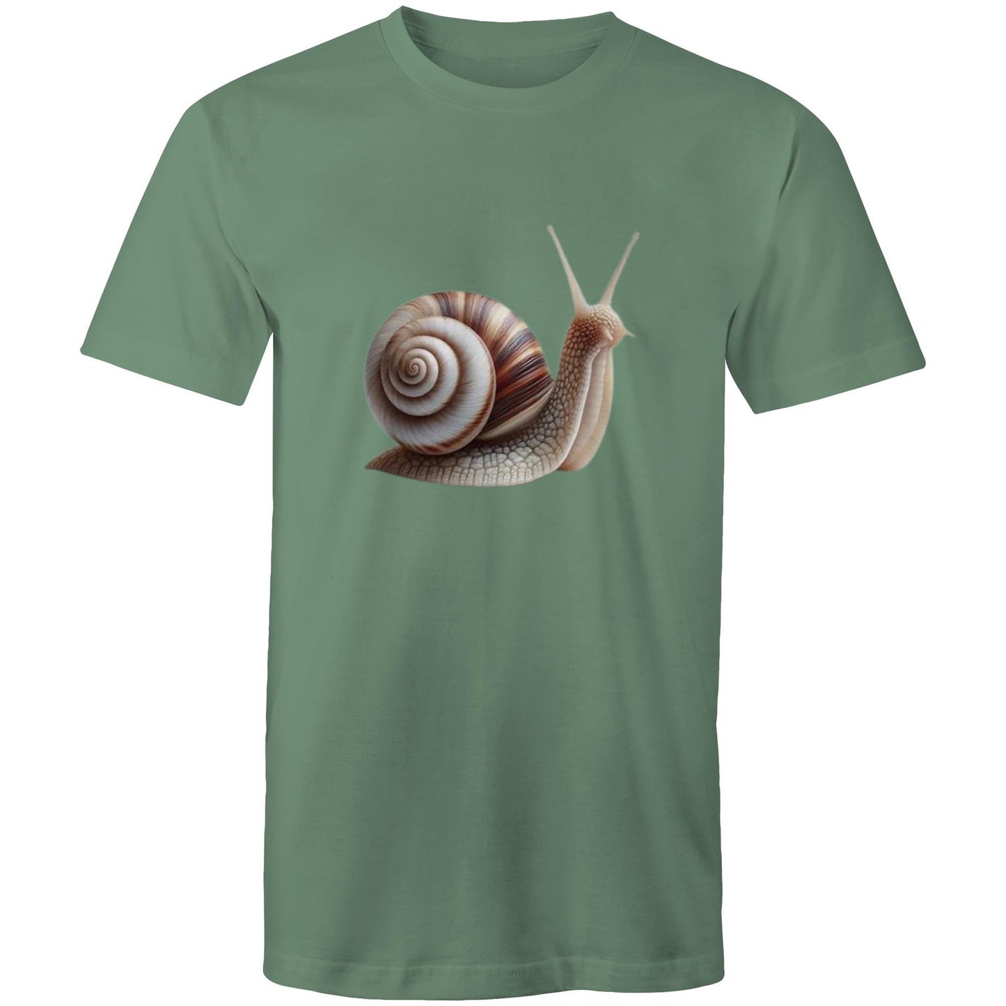 Men's Earthfolk printed T shirt - Snail - The Crescent Moon