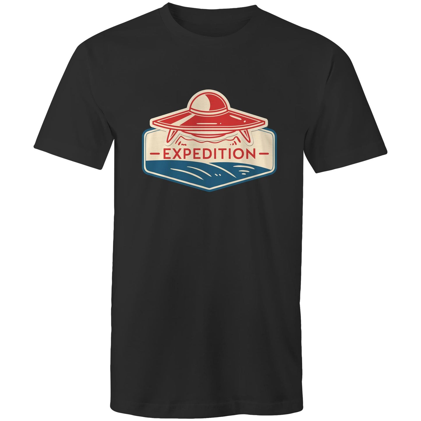 Men's Earthfolk T shirt - Alien Expedition - The Crescent Moon