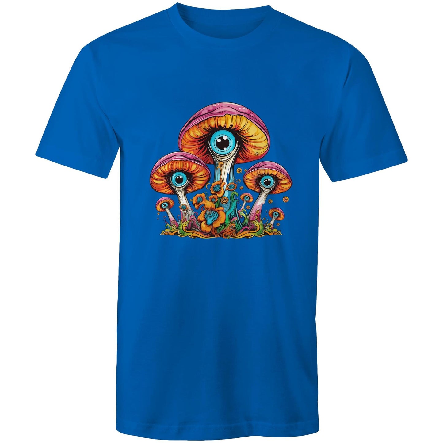 Men's Earthfolk T shirt - Psychedelic Mushroom - The Crescent Moon