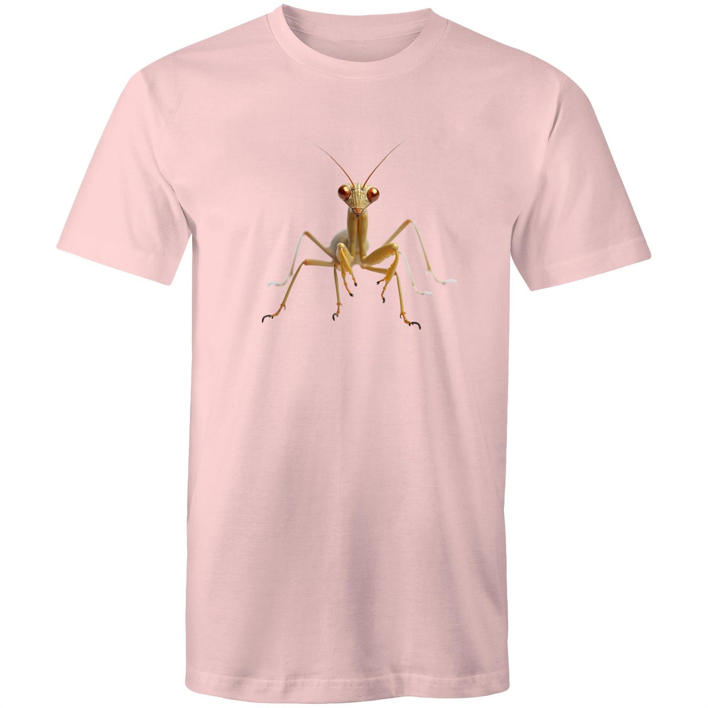 Men's Earthfolk Printed T shirt - Praying Mantis - The Crescent Moon