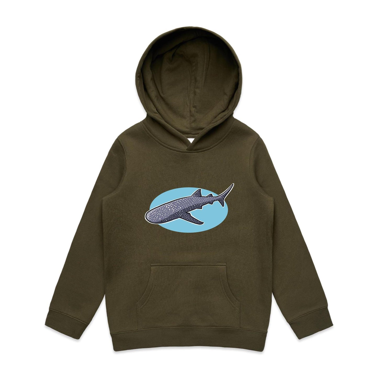 Kid's Earthfolk Hoodie - Cruising Whale Shark - The Crescent Moon