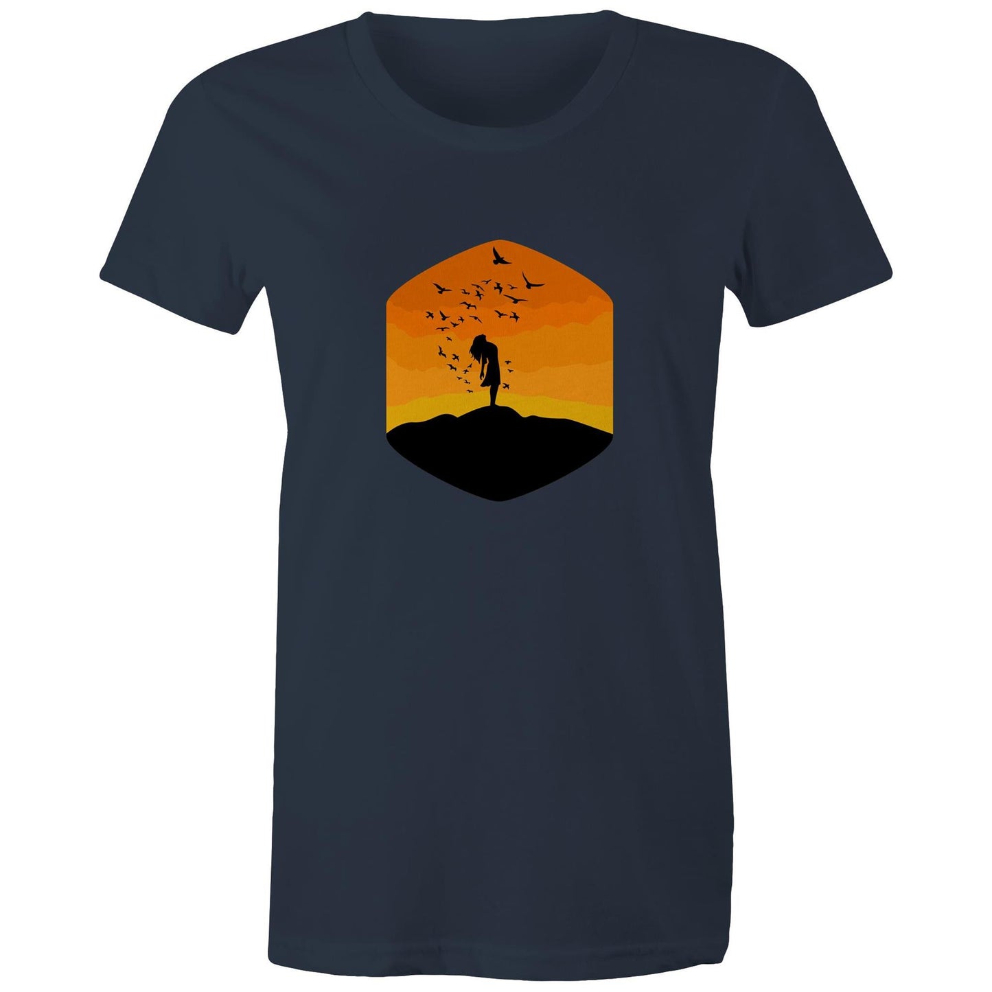 Women's Earthfolk Printed T shirt - Freedom