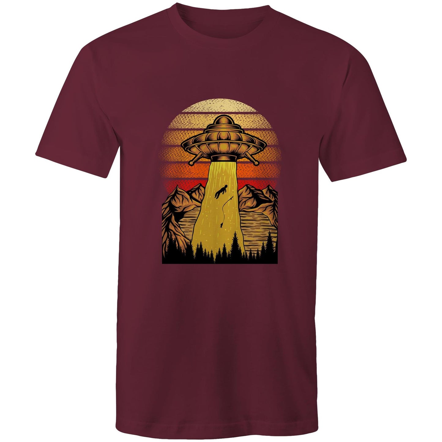 Men's Earthfolk T shirt - Beam Me Up - The Crescent Moon