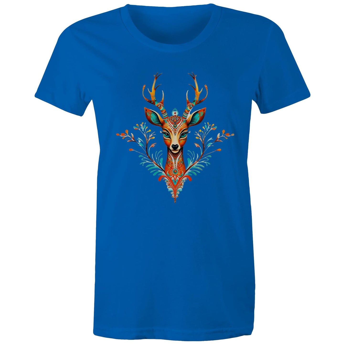 Women's Earthfolk T shirt - Spirit Animal - The Crescent Moon