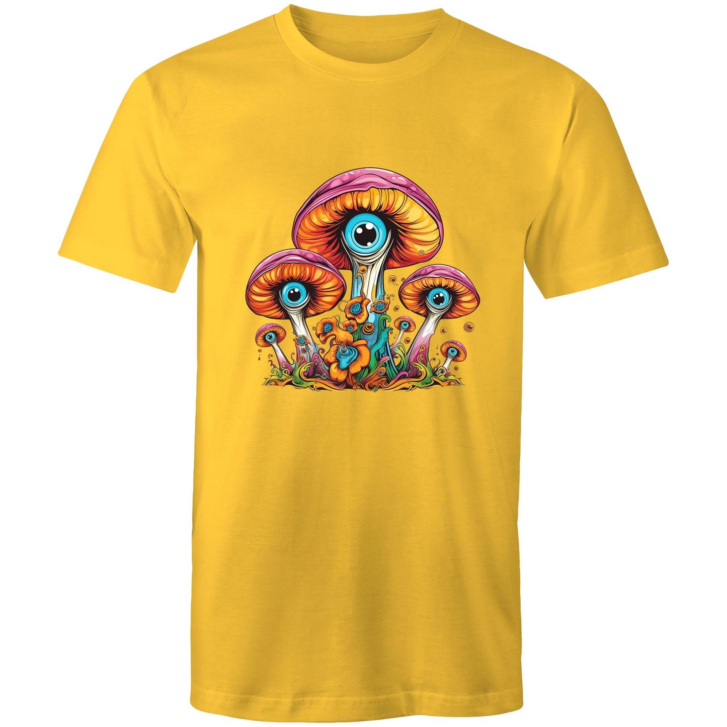 Men's Earthfolk T shirt - Psychedelic Mushroom - The Crescent Moon