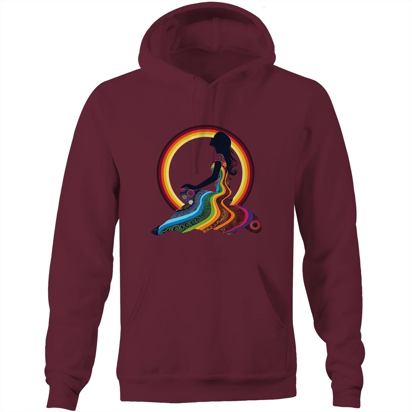 Unisex Earthfolk Hoodie - Feel the Rainbow - The Crescent Moon