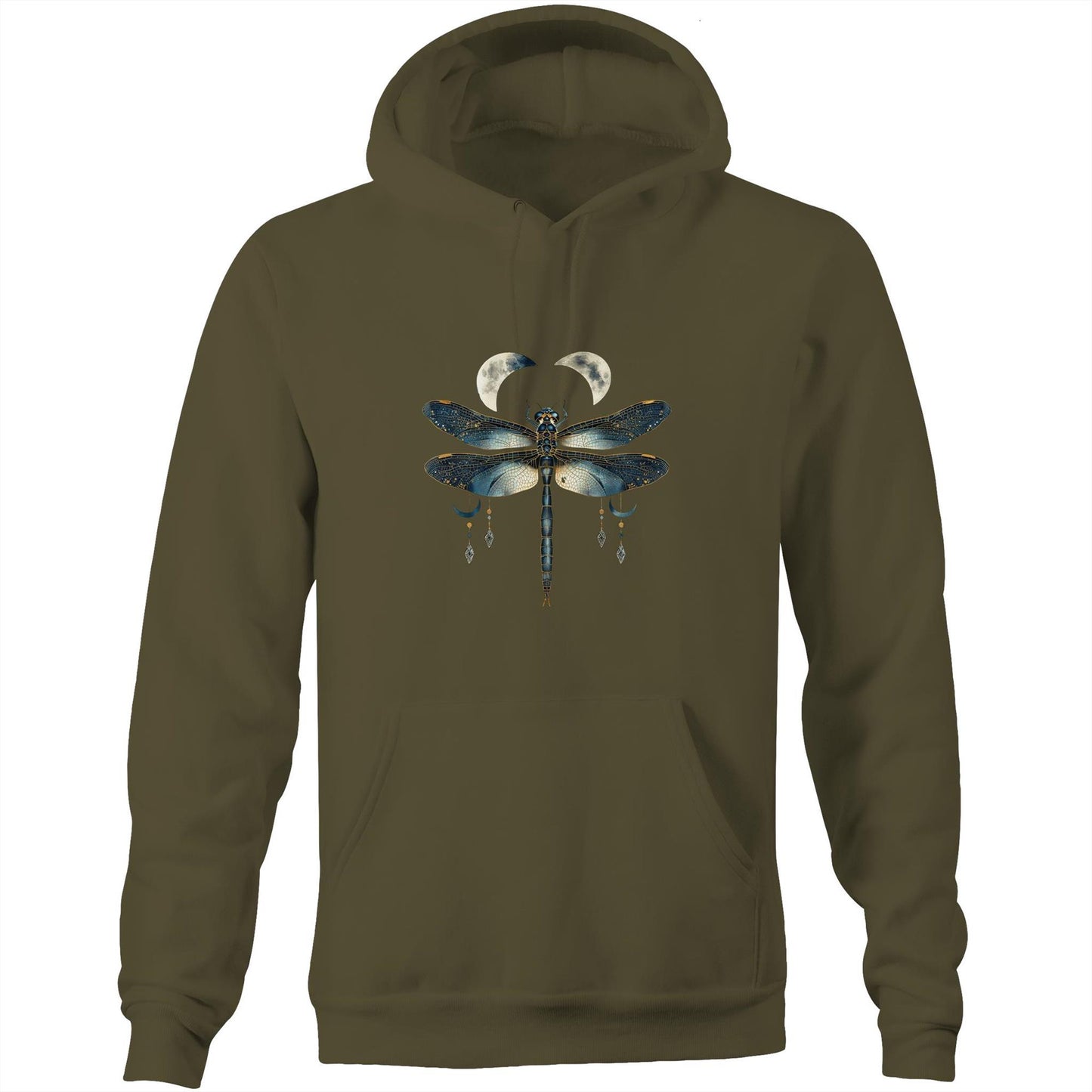 Unisex Earthfolk Hoodie - Dragonfly Moon