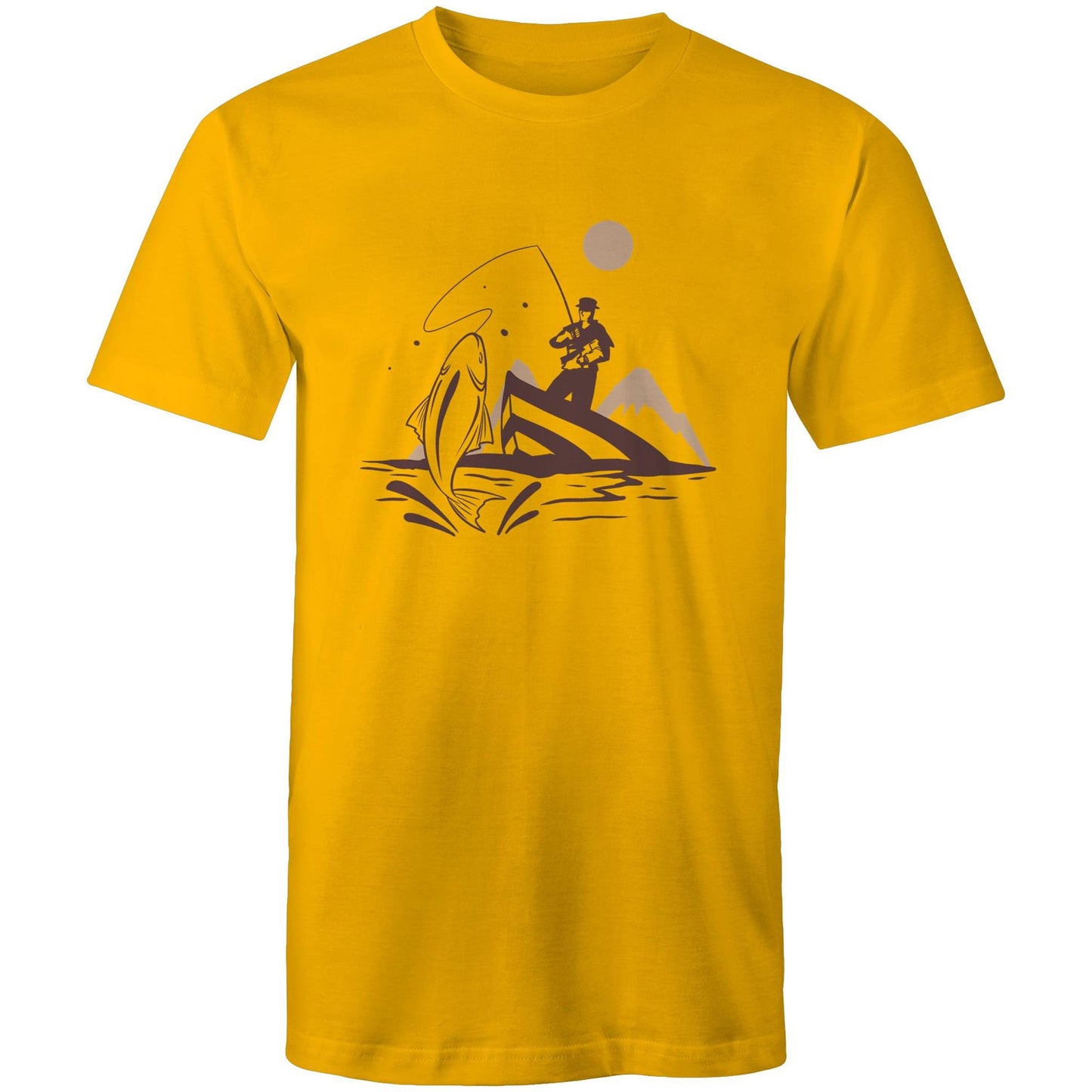 Men's Earthfolk T shirt - Catch of the Day - The Crescent Moon