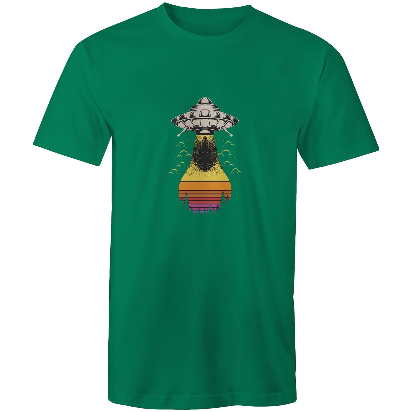 Men's Earthfolk Printed T shirt - Alien Summer - The Crescent Moon
