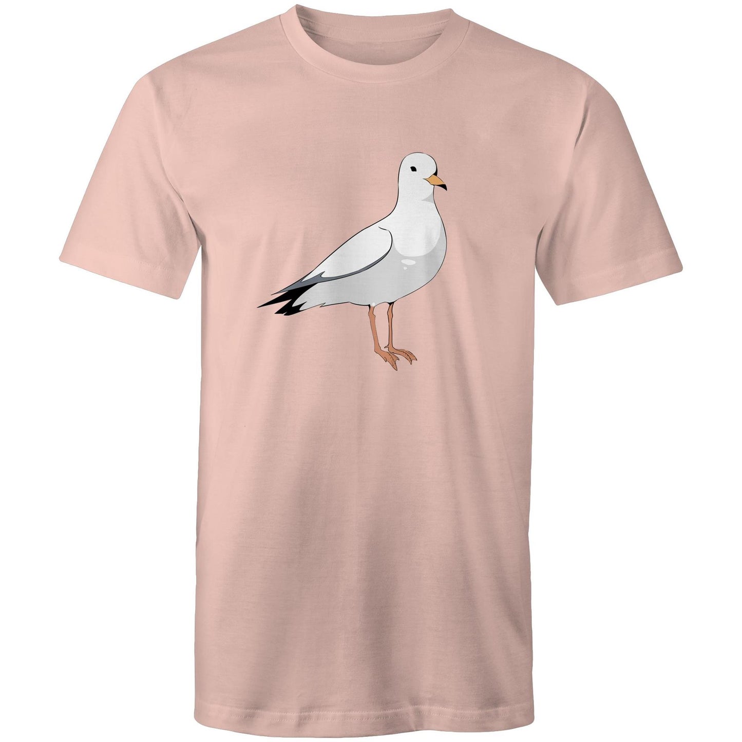 Earthfolk Printed T shirt - Mens Relaxed Fit - Steve the Seagull - The Crescent Moon