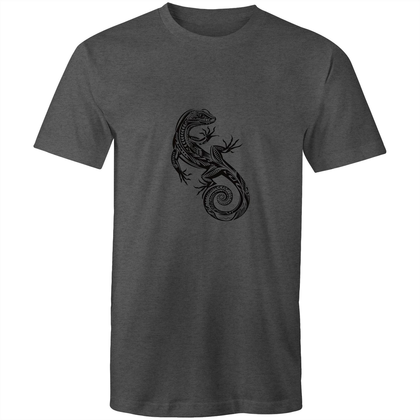 Men's Earthfolk T shirt - Totem Gecko - The Crescent Moon