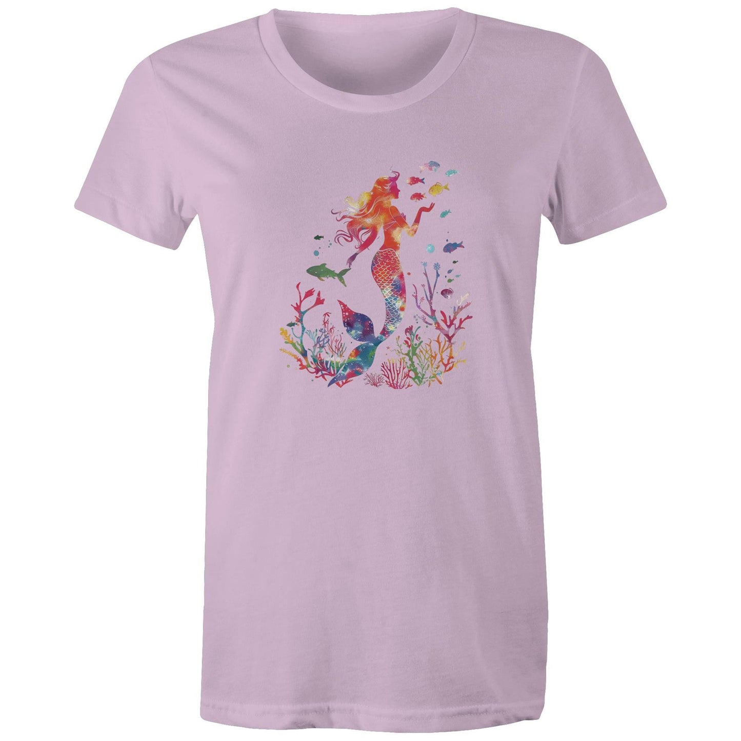 Women's Earthfolk Printed T shirt - Colourful Mermaid