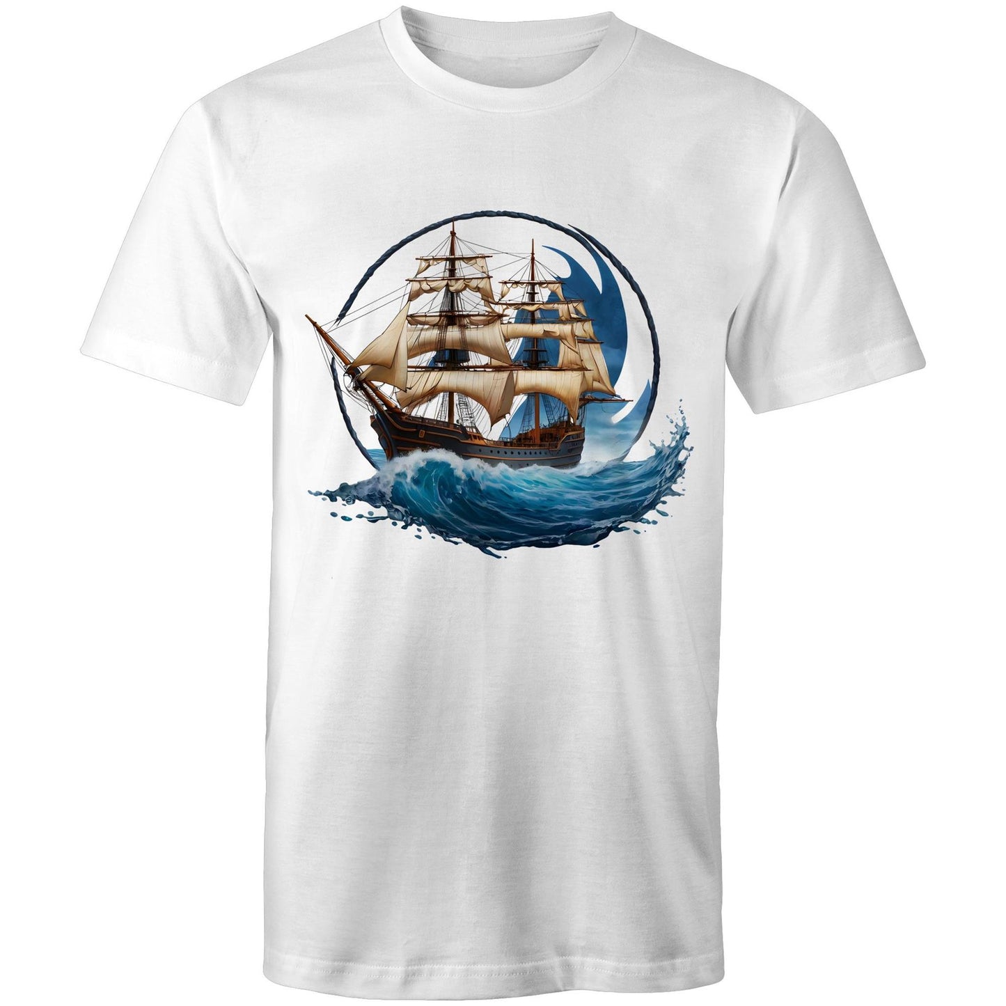 Men's Earthfolk T shirt - Ahoy me Hearties - The Crescent Moon