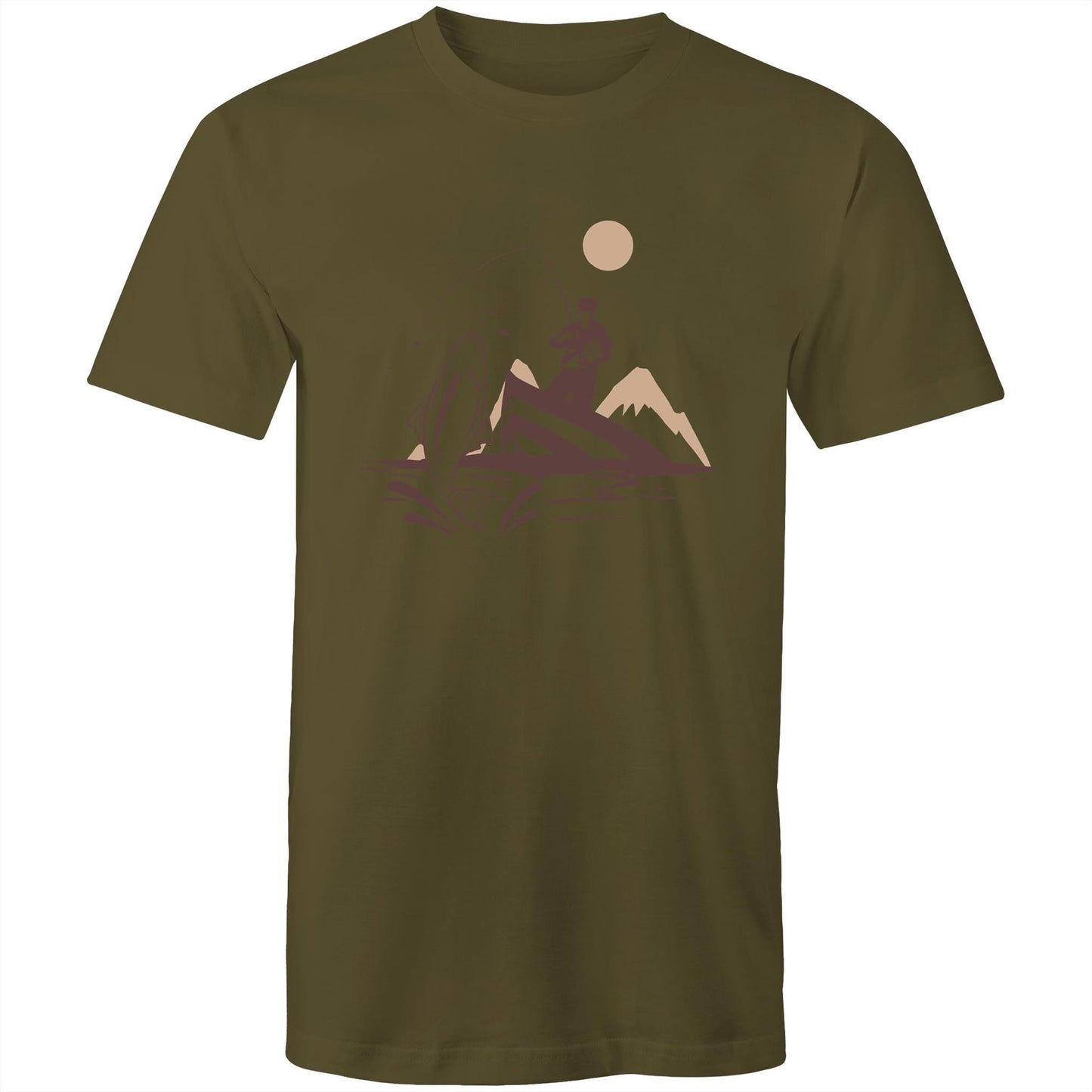 Men's Earthfolk T shirt - Catch of the Day - The Crescent Moon