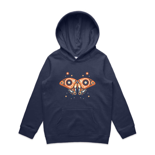 Kids Earthfolk Hoodie - Bohemian Butterfly - The Crescent Moon