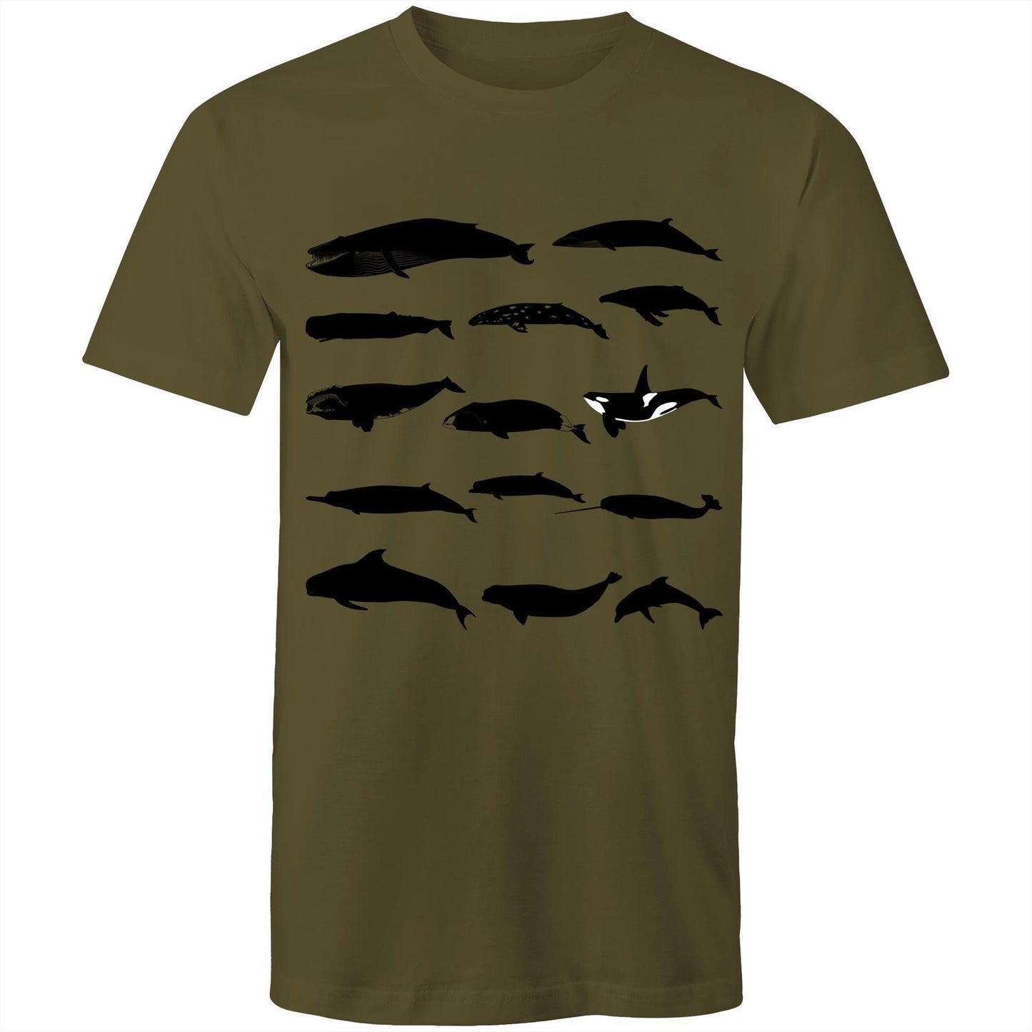 Men's Earthfolk Tshirt - Whale Silhouette - The Crescent Moon