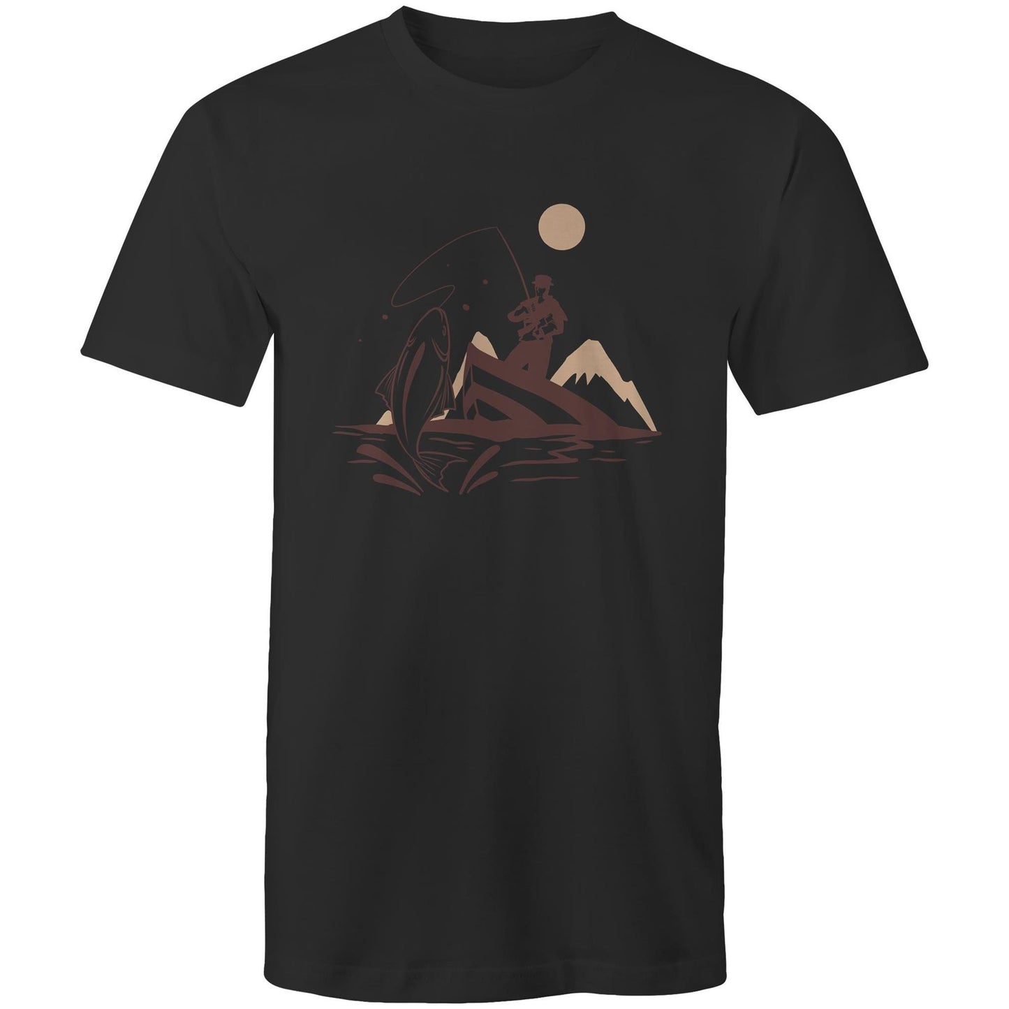 Men's Earthfolk T shirt - Catch of the Day - The Crescent Moon