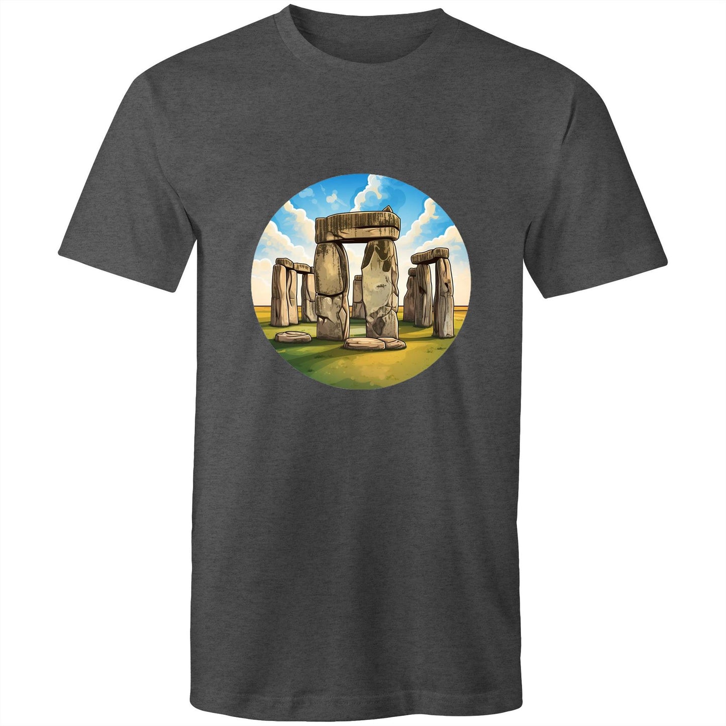 Men's Earthfolk T shirt - The Stone Circle - The Crescent Moon