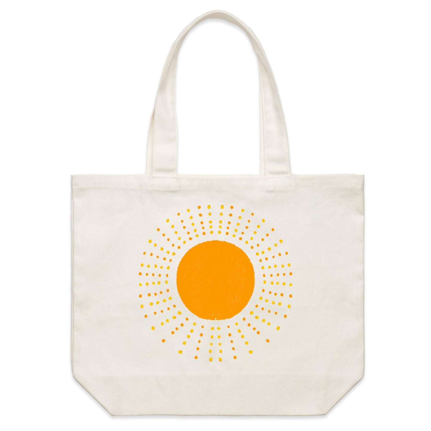 Earthfolk Canvas Tote Bag - Golden Rays - The Crescent Moon