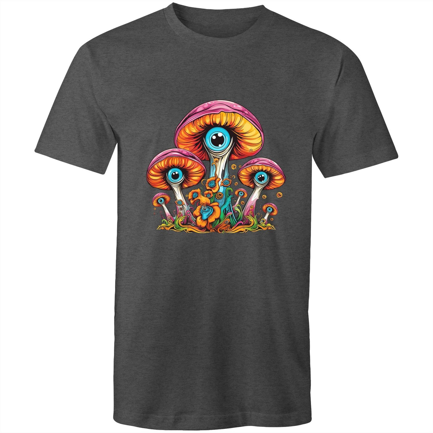Men's Earthfolk T shirt - Psychedelic Mushroom - The Crescent Moon